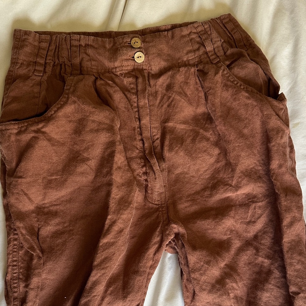 Rosewood Linen Trousers